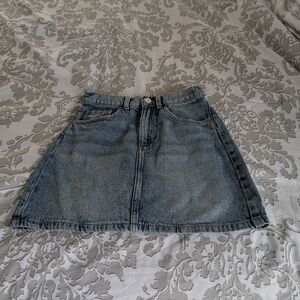 H&M Blue Denim Mini Skirt